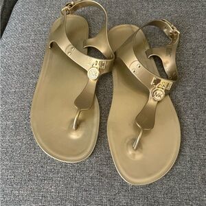 Michael Kors Metallic Gold Sandals